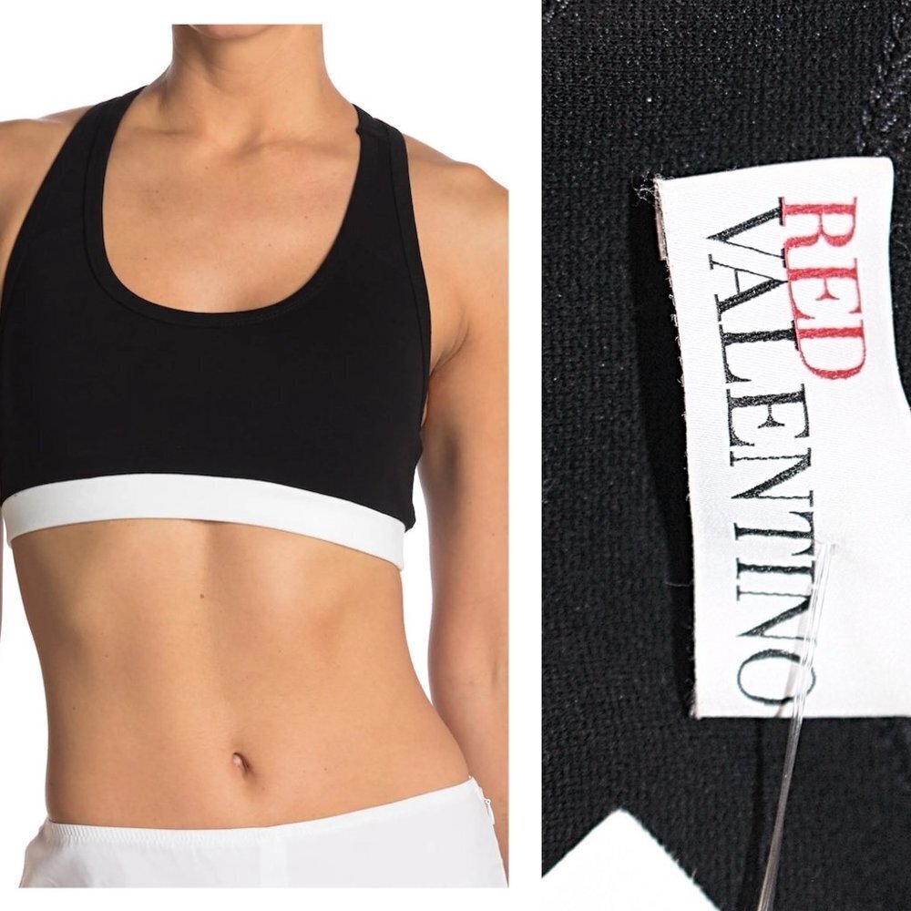 New without Tags - RED Valentino Racerback Sports Bra, Small - from Nordstrom - Picture 1 of 10